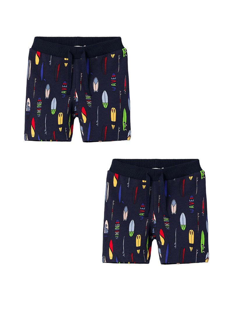 Name it 2ER PACK-SET REGULAR FIT VERSTELLBARER BUND - Shorts - blau