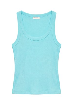 PULL&BEAR, BASIC - TANK TOP - Top - light blue