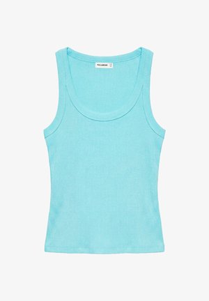 PULL&BEAR, BASIC - TANK TOP - Top - light blue
