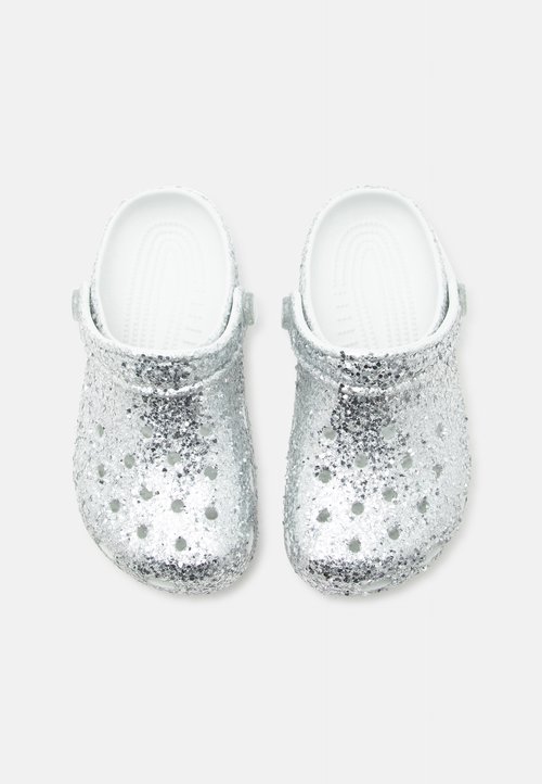 Crocs CLASSIC DAZZLE GLITTER - Slippers - silver-coloured — foto 4