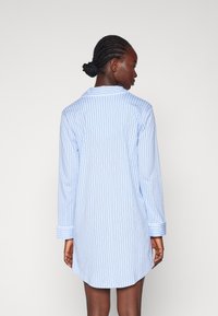Lauren Ralph Lauren NOTCH COLLAR SLEEPSHIRT - Nachthemd - blue