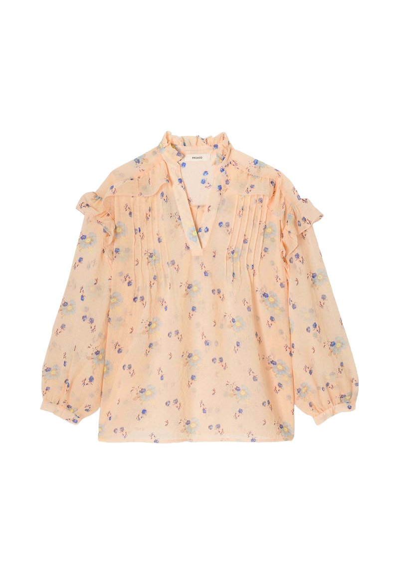 Promod LÉGÈRE À FLEURS Blouse imprimé écru/saumon
