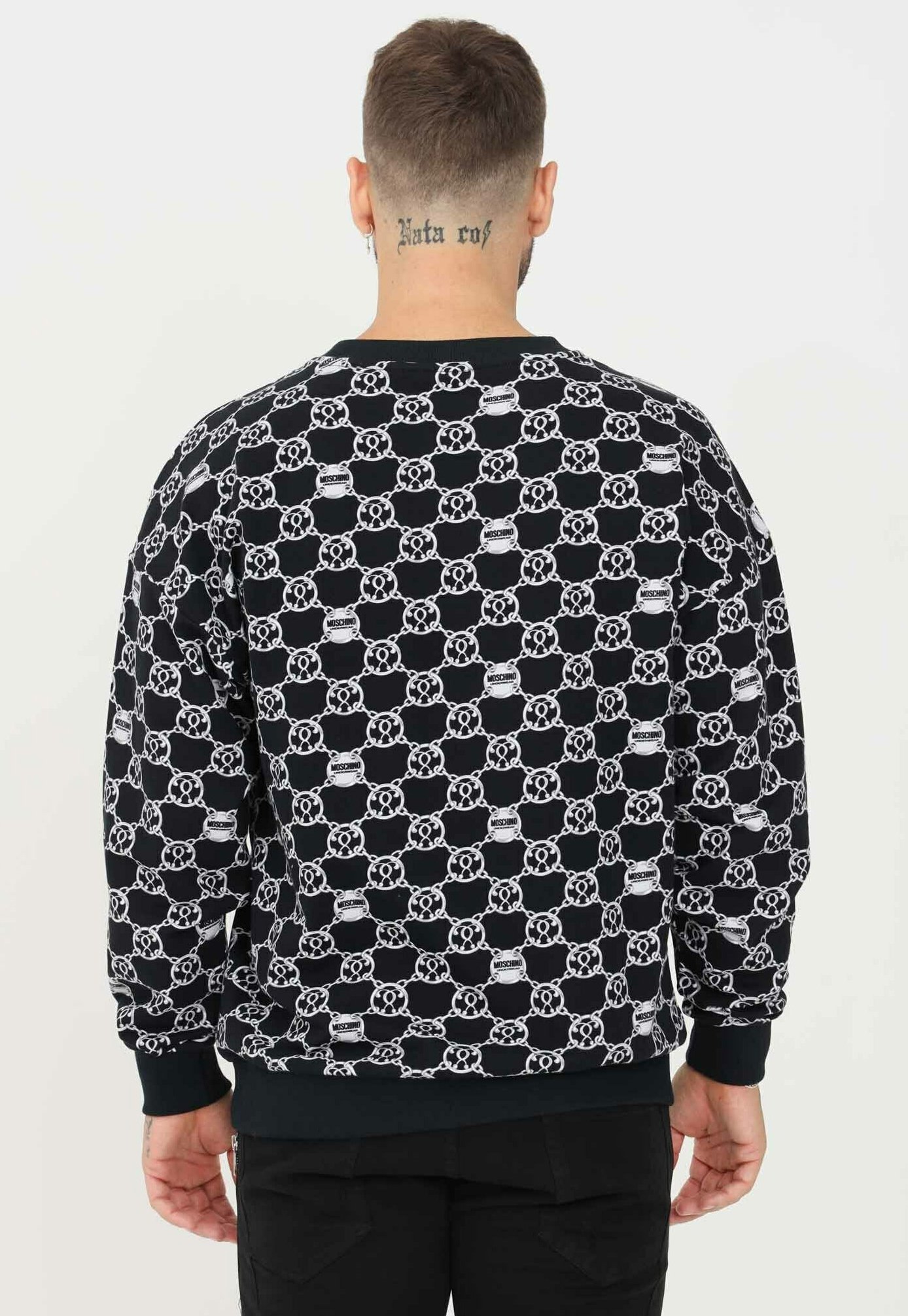 felpa lunga moschino