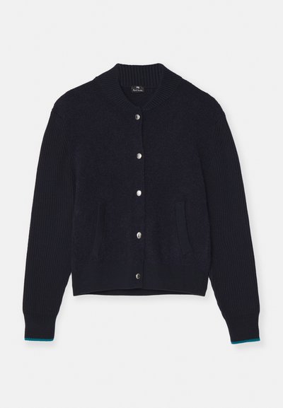 PS Paul Smith WOMENS CARDIGAN SNAP FRONT - Cardigan - black