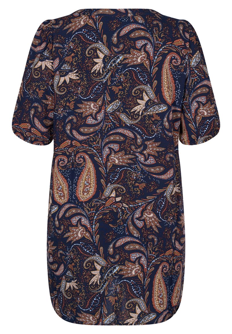 Damen Freizeitkleider | Zizzi Freizeitkleid paisley aop/braun - KU63557 Damen Freizeitkleider | Zizzi Freizeitkleid paisley aop/braun - KU63557