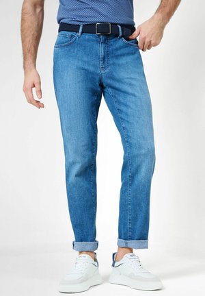 STYLE CADIZ - Jeans a sigaretta - ocean blue used