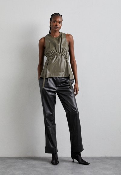 Proenza Schouler White Label DRAWSTRING - Μπλούζα - wood