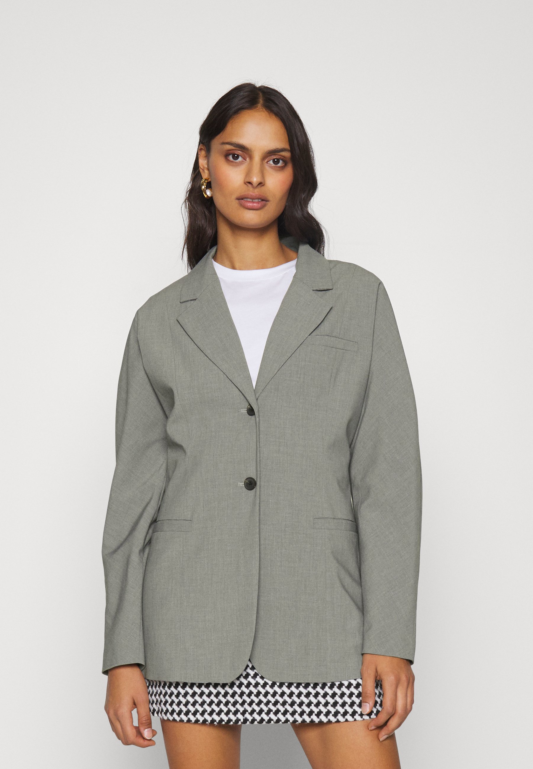 Modström BENNY - Blazer - grey melange/grijs gemêleerd - Zalando.nl