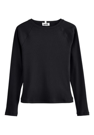 REGULAR FIT- LONG SLEEVE  - Top s dlhým rukávom - black