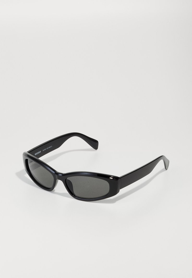 Weekday - SLIDE SUNGLASSES UNISEX - Zonnebril - black, Vergroten