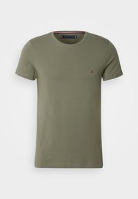 STRETCH SLIM FIT TEE - Camiseta básica - green