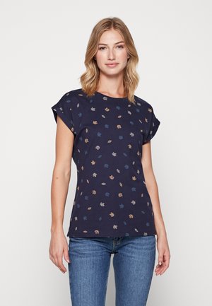 VISBY AUTUMN LEAVES - T-shirts print - dark blue
