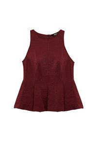 PEPLUM - Top - bordeaux