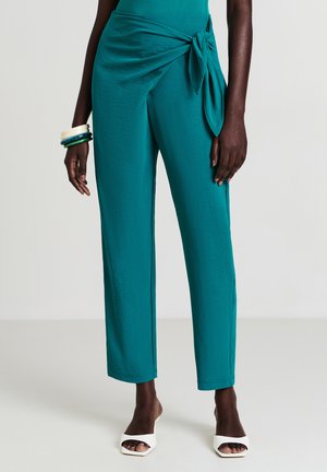 Trousers - verde petrolio