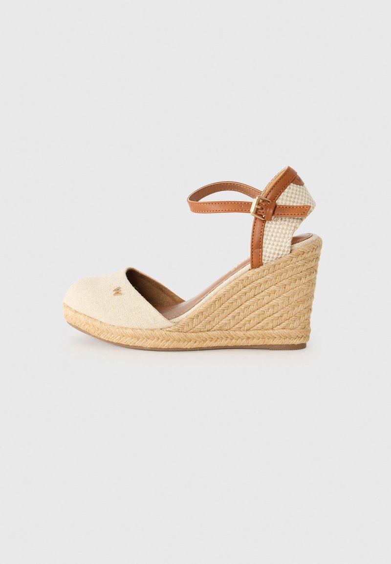 Wrangler Sandalen met sleehak crème