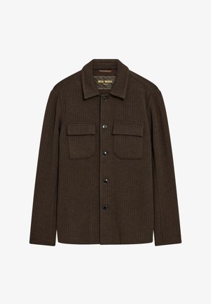 Mos Mosh Gallery, MMGAUSTIN KNIT OVERSHIRT - Let jakke / Sommerjakker - black coffee
