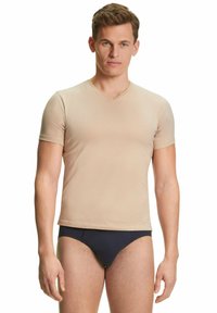 FALKE DAILY CLIMATE CONTROL OUTLAST® V NECK - Hemd - camel
