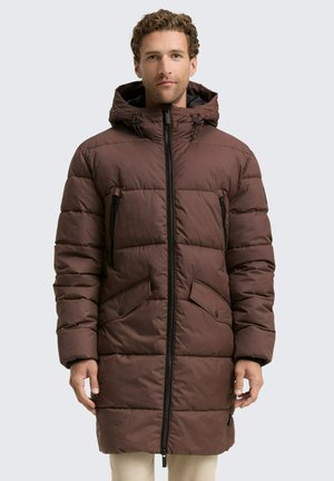 PUFFER MIT KAPUZE - Wintermantel - bag brown