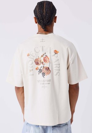 GOTHIC ROSES - T-shirt con stampa - crème camel