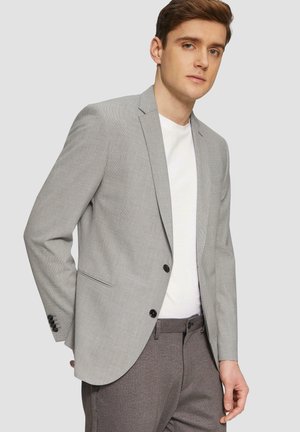 SLIM - Blazer jacket - taubengrau