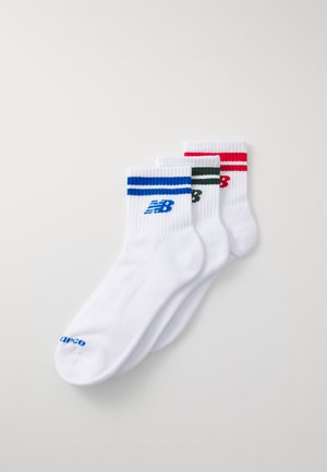 EVERYDAY STRIPE ANKLE UNISEX 3 PACK - Chaussettes - white