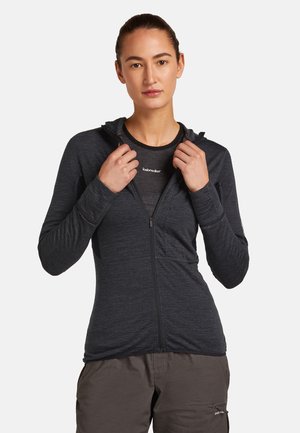 icebreaker Trainingsjacke - jet hthr black cb