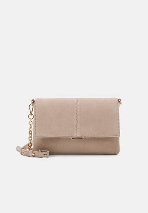 LEATHER - Taška s příčným popruhem - taupe