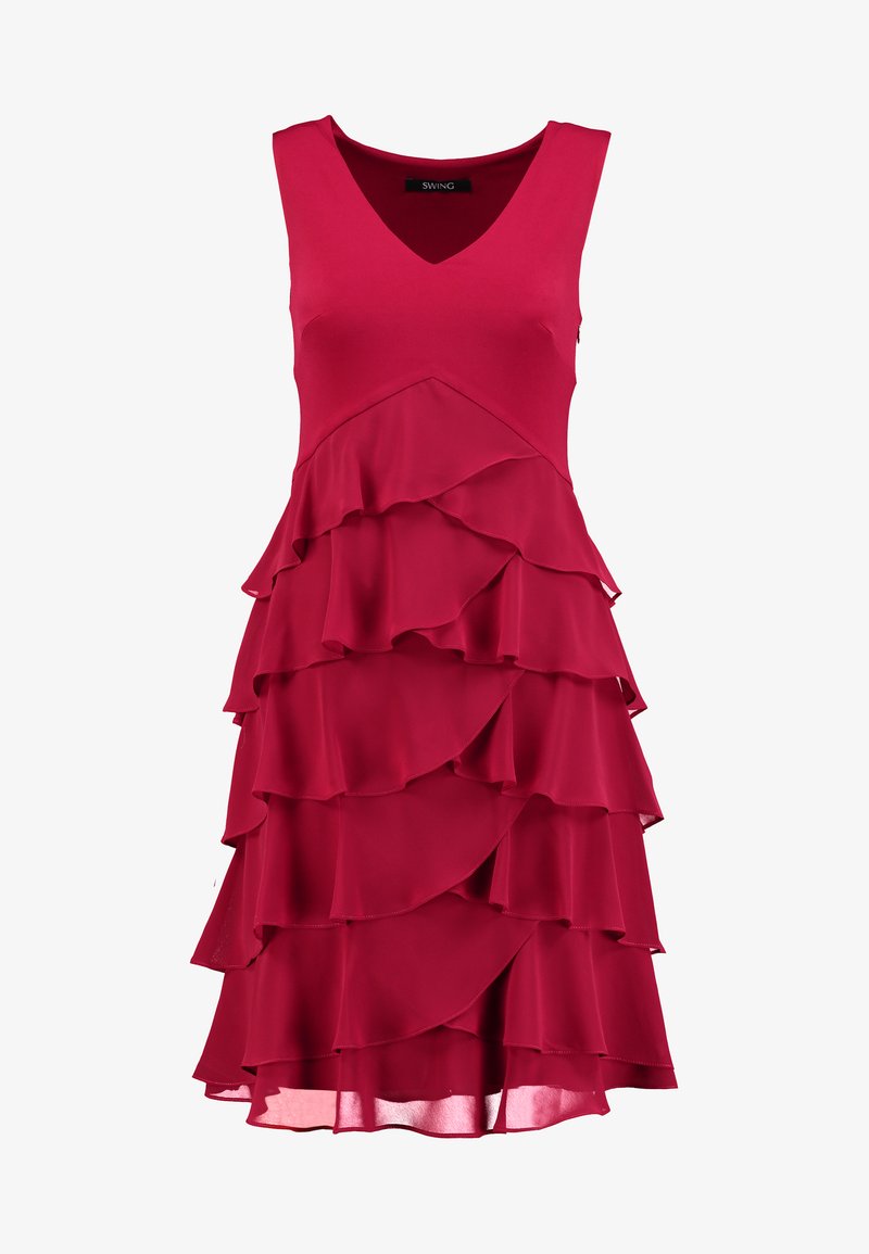 Swing Cocktailkleid Festliches Kleid Rot Zalando De