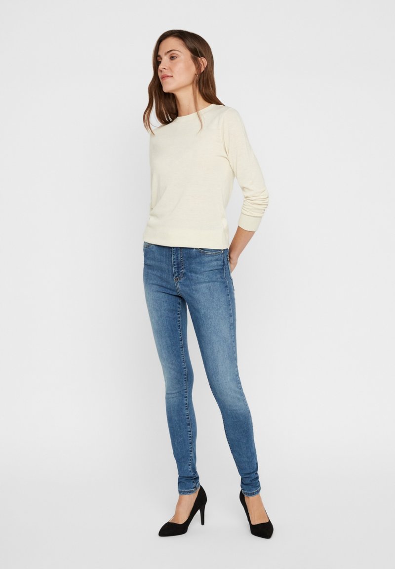 Vmsophia Hr Skinny Jeans Medium Blue Denim