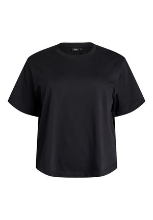 Zizzi, T-shirts basic - schwarz