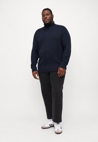 Jack & Jones JJPANNEL ROLL NECK - Pulóver - navy