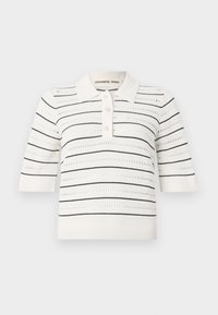 TALIANA TEE - Polo shirt - cream/black