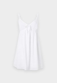BABYDOLL MINI DRESS - Day dress - bright white eyelet