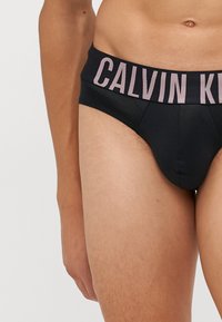 Calvin Klein Underwear HIP BRIEF INTENSE POWER 3 PACK  - Briefs - black/syrah/sand/brown