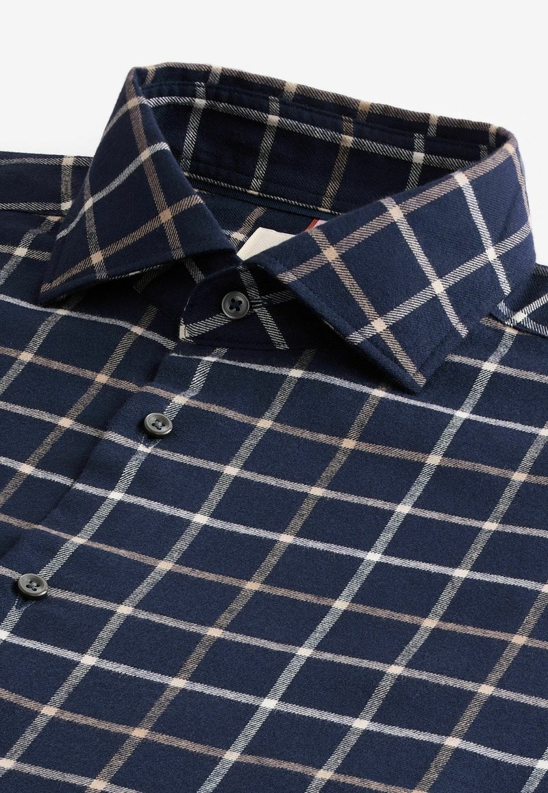 Next BRUSHED CHECKED - REGULAR FIT - Camicia - navy blue tattersall