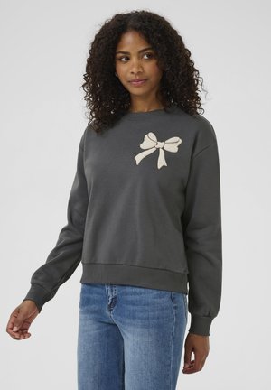 Sweatshirt - black oyster bow