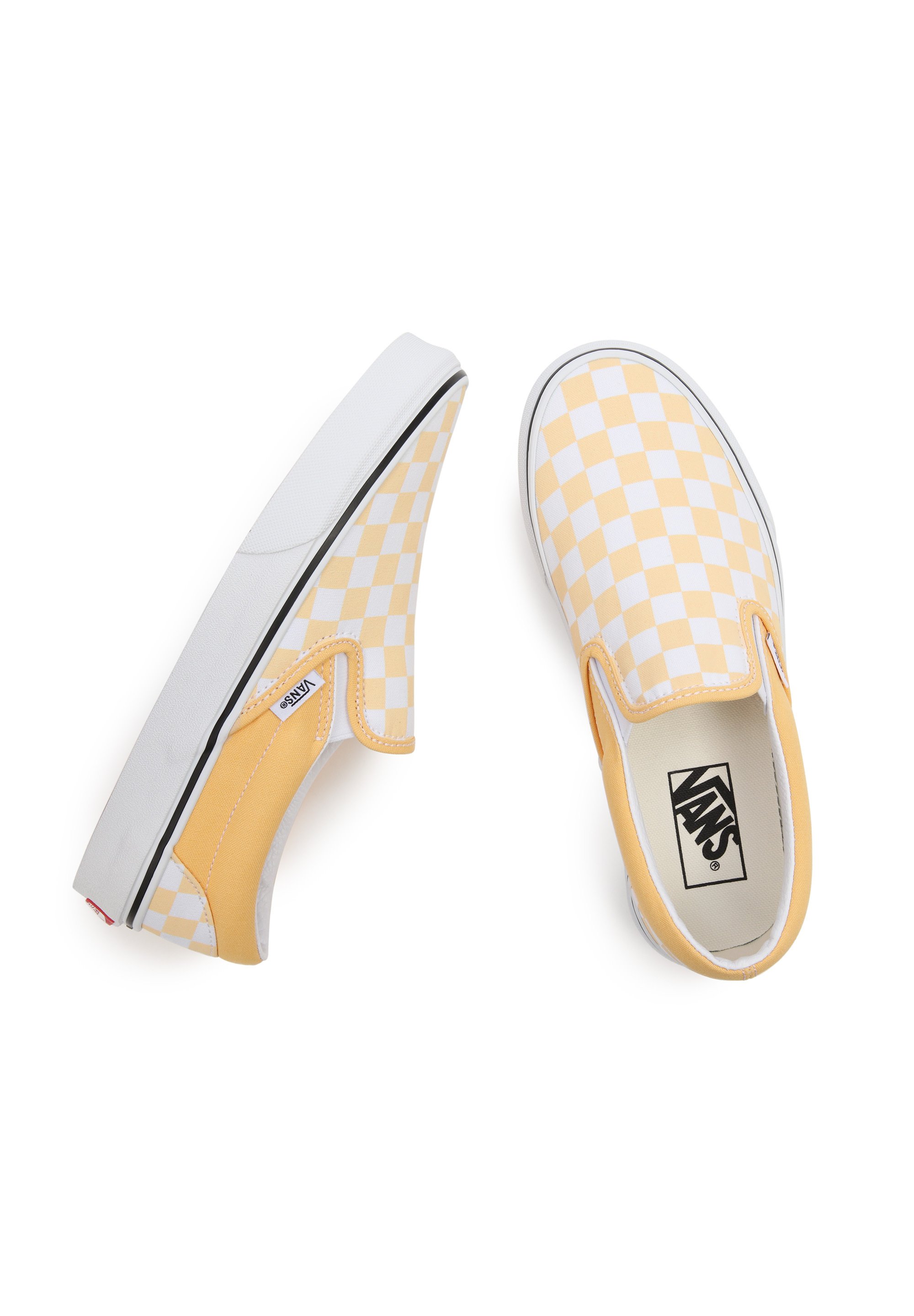 ivory slip on vans