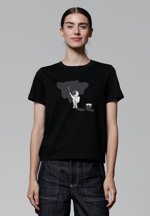 watapparel PAINTING SPACE - T-Shirt print - black