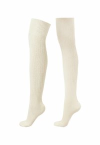 Overknæstrømper - white