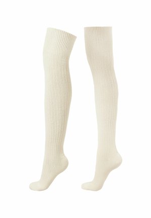 CASHMERE - Overkneestrümpfe - white