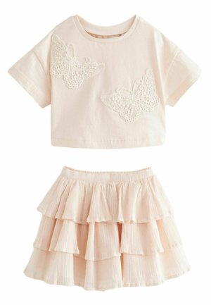 SET  - REGULAR FIT - A-lijn rok - cream