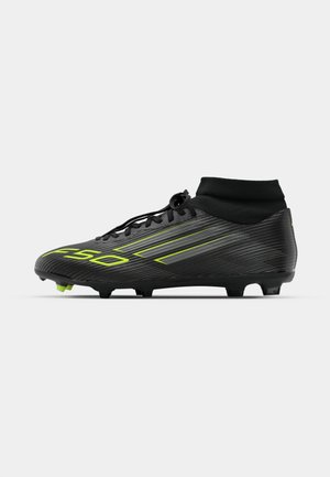 adidas Performance F50 LEAGUE FG/MG - Voetbalschoenen voor harde ondergrond - core black/iron metallic/lucid lemon