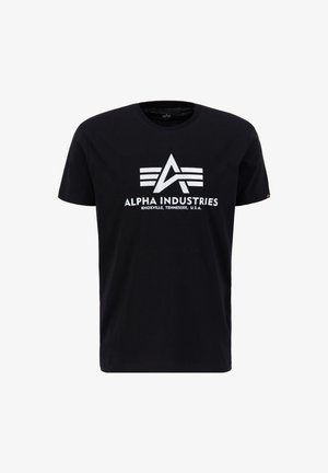 Alpha Industries T-shirt estampada - black   silver