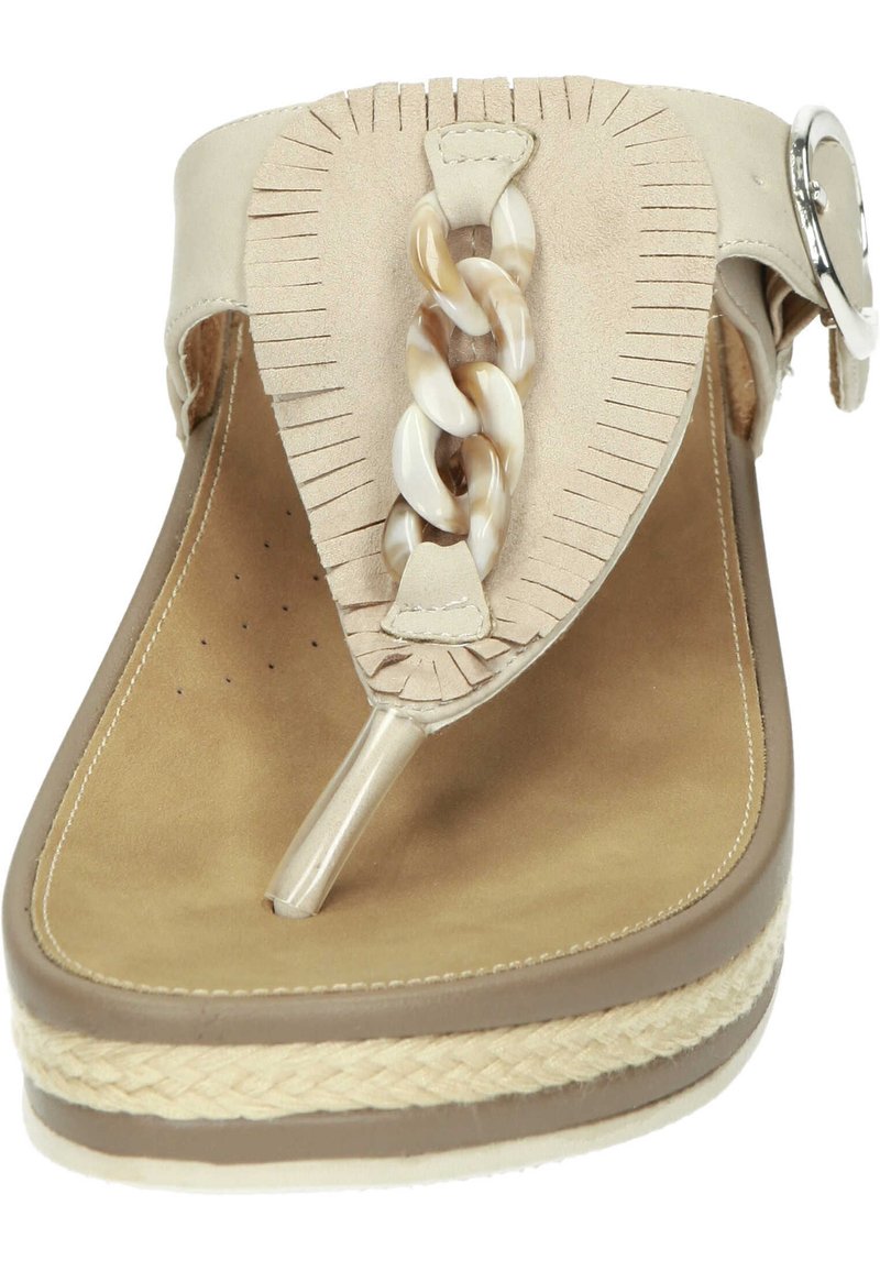 Damen Flache Pantoletten | Rieker Pantolette hoch ginger/beige - DC95636 Damen Flache Pantoletten | Rieker Pantolette hoch ginger/beige - DC95636