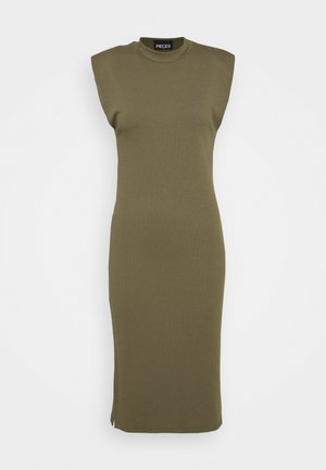 PCASLI MIDI DRESS - Vestido de punto - sea turtle