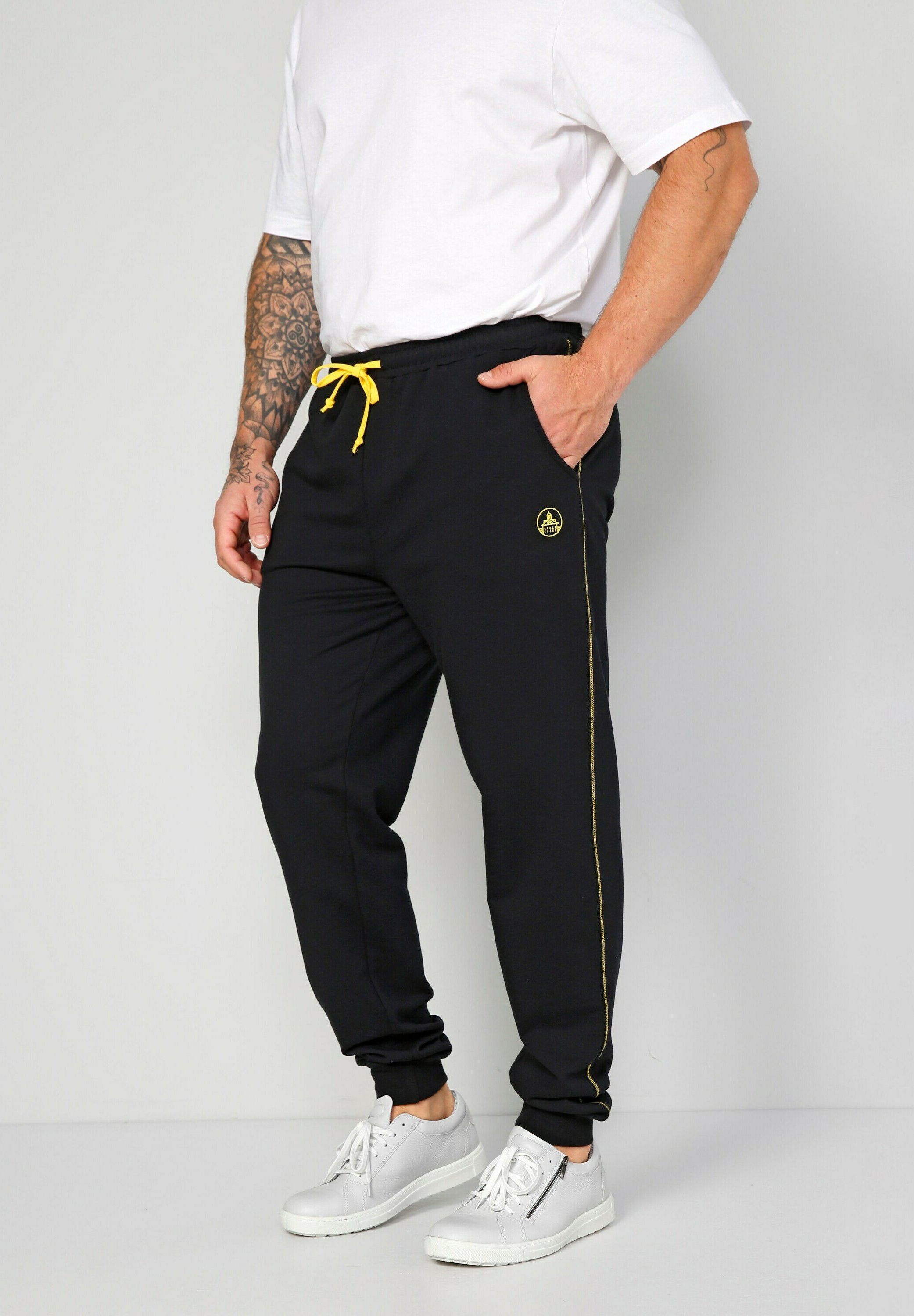 Joggers Boston Jeans Sport Homme Noir - Taille L, Polaire, Pour Gym, Occasion Très Bon état