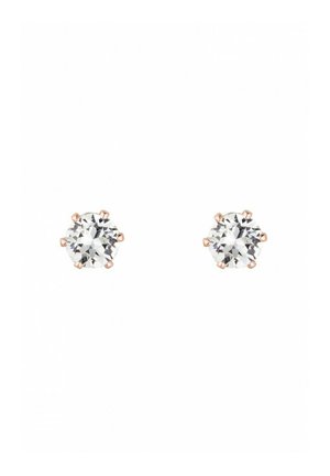 Boucles d'oreilles - couleur or rose / cristal