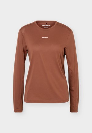 Salomon, SHKOUT CORE TEE - Langærmet T-shirt - burnt umber