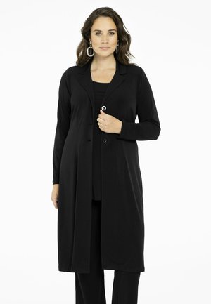 YOEK Halflange jas - black