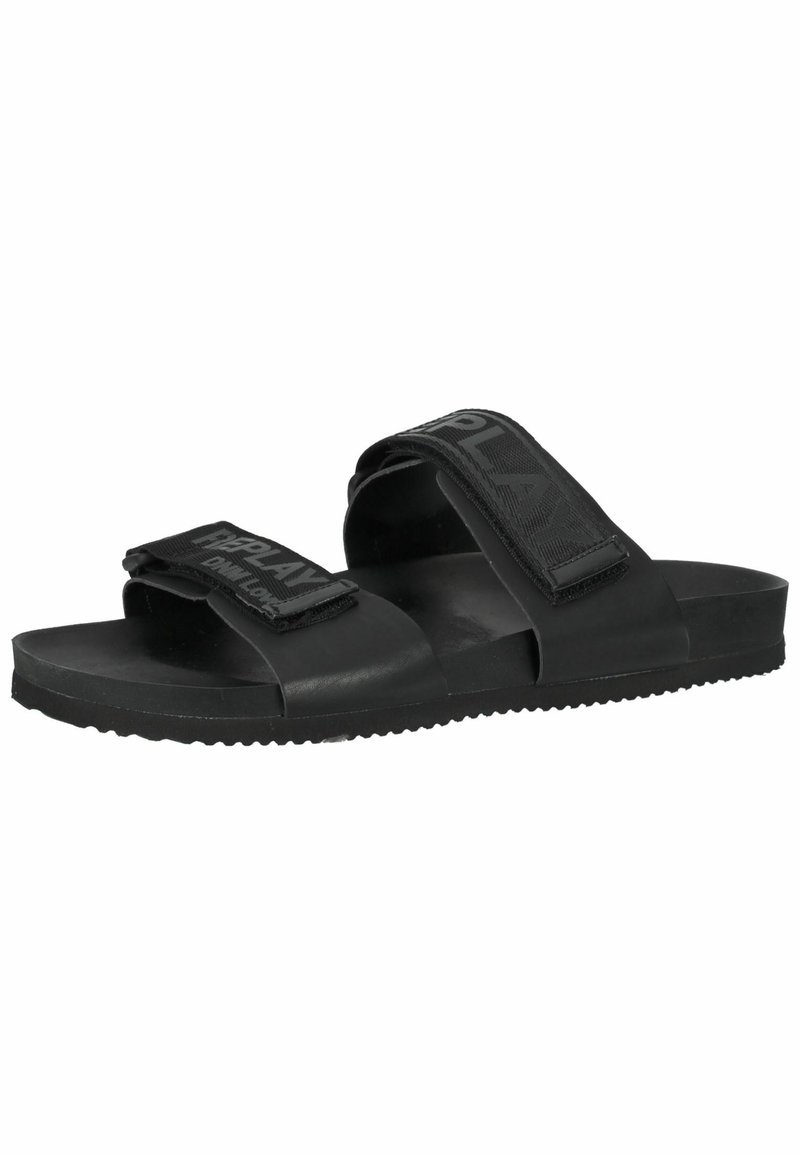 Herren Sandalen | Replay Pantolette flach schwarz - VL07864 Herren Sandalen | Replay Pantolette flach schwarz - VL07864